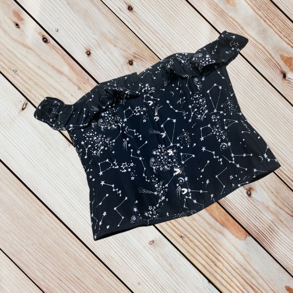 Corset Story size 14 (UK18) cotton astronomy corset top - Picture 2 of 16